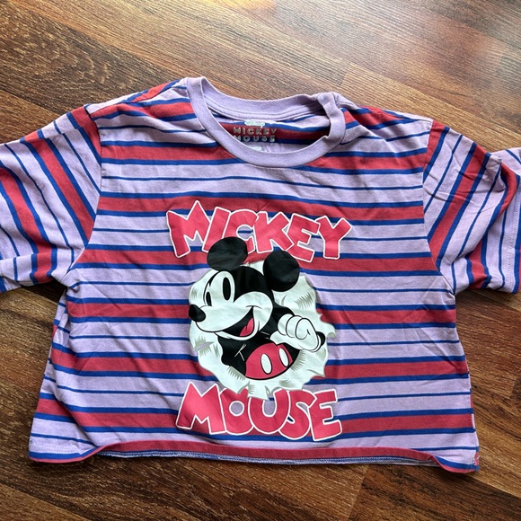 Mickey Mouse Cropped T-shirt - Picture 1 of 3